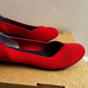 Rothy's - The Flat - Size 7.5 - Bright Red